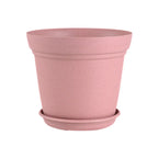 Aura Planter – 8" Woven Texture Pot with Saucer For Home & Office killi ecolifstyle