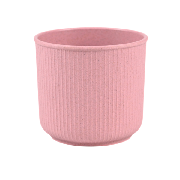 Modern Round Fluted Indoor/Outdoor Flower Pot for Home Decor and Office Desk Greenery