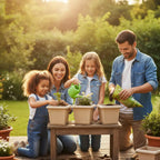 Archway Square Planter – Modern Design 10" Pot with Saucer Perfect for Indoor or Outdoor Plants killi ecolifstyle