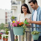Oval Railing Planter Ideal for Home & office Balcony killi ecolifstyle