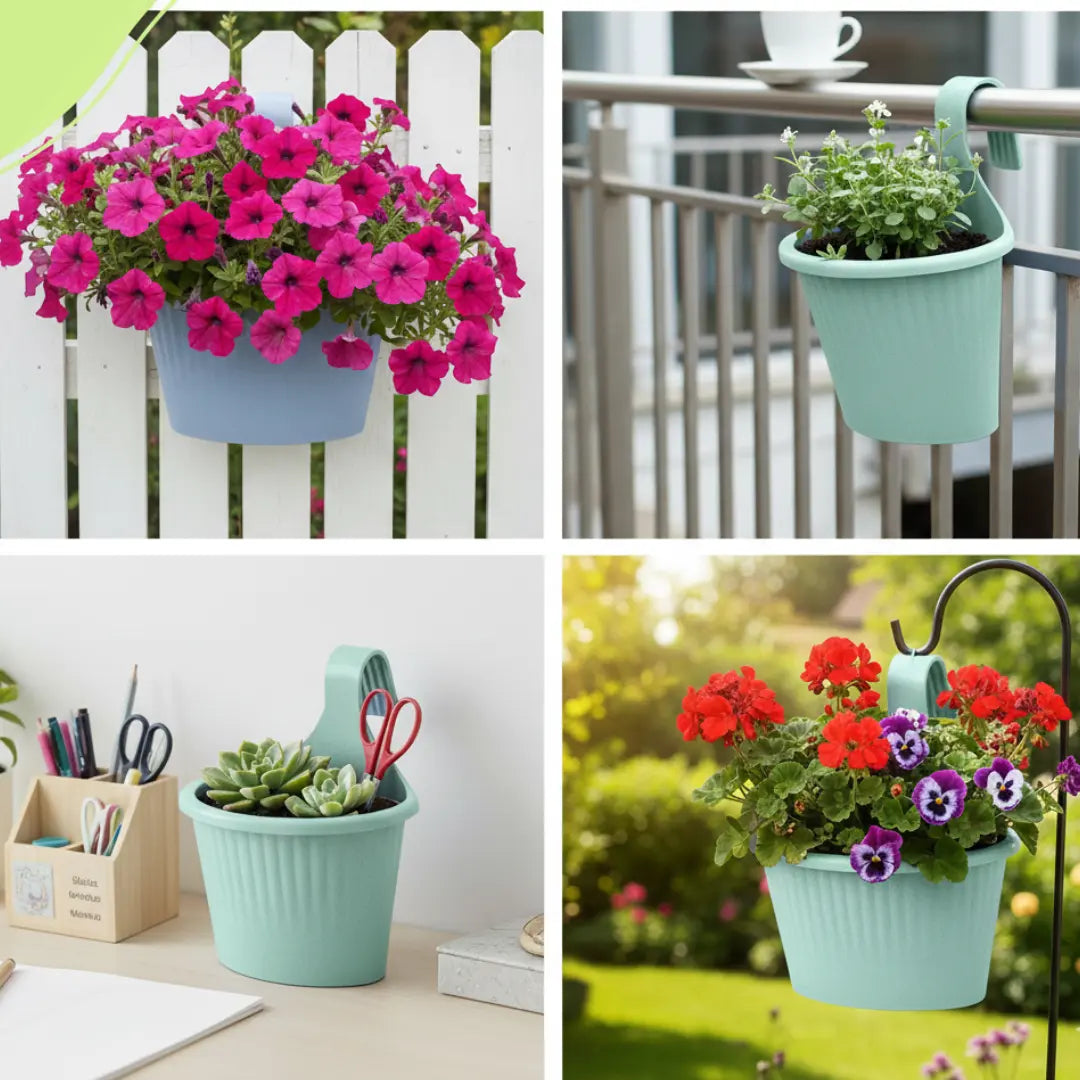 10 inch Ecosling Hanging Planters for Flowers and Herbs killi ecolifstyle