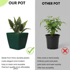 Daisy Square Planter – 7" Pot for Small Indoor or Outdoor Plants killi ecolifstyle