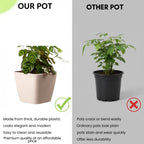 Daisy Square Planter – 7" Pot for Small Indoor or Outdoor Plants killi ecolifstyle