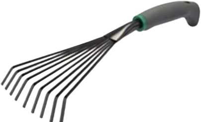 Comfort Grip Garden Hand Rake Steel Tools for Weeding and Potted Plants