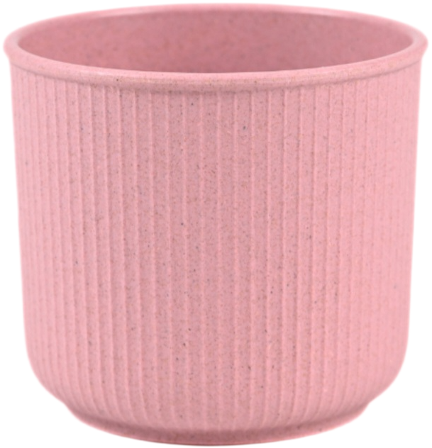 Modern Round Fluted Indoor/Outdoor Flower Pot for Home Decor and Office Desk Greenery