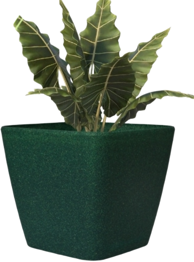 Daisy Square Planter – 7" Pot for Small Indoor or Outdoor Plants