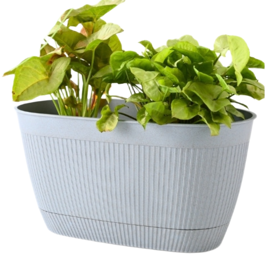 Eco Eva Rectangular Planter – 11.5" Plant Pot for Indoor or Outdoor Use