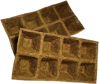 Coco Coir Seed Starter Tray 8 Cell Set of 2 Ideal for Use Home Garden