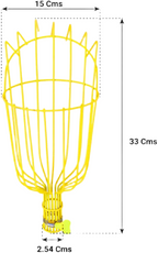 Heavy Duty Metal Wire Fruit Picker Basket Head for Collecting Fruits